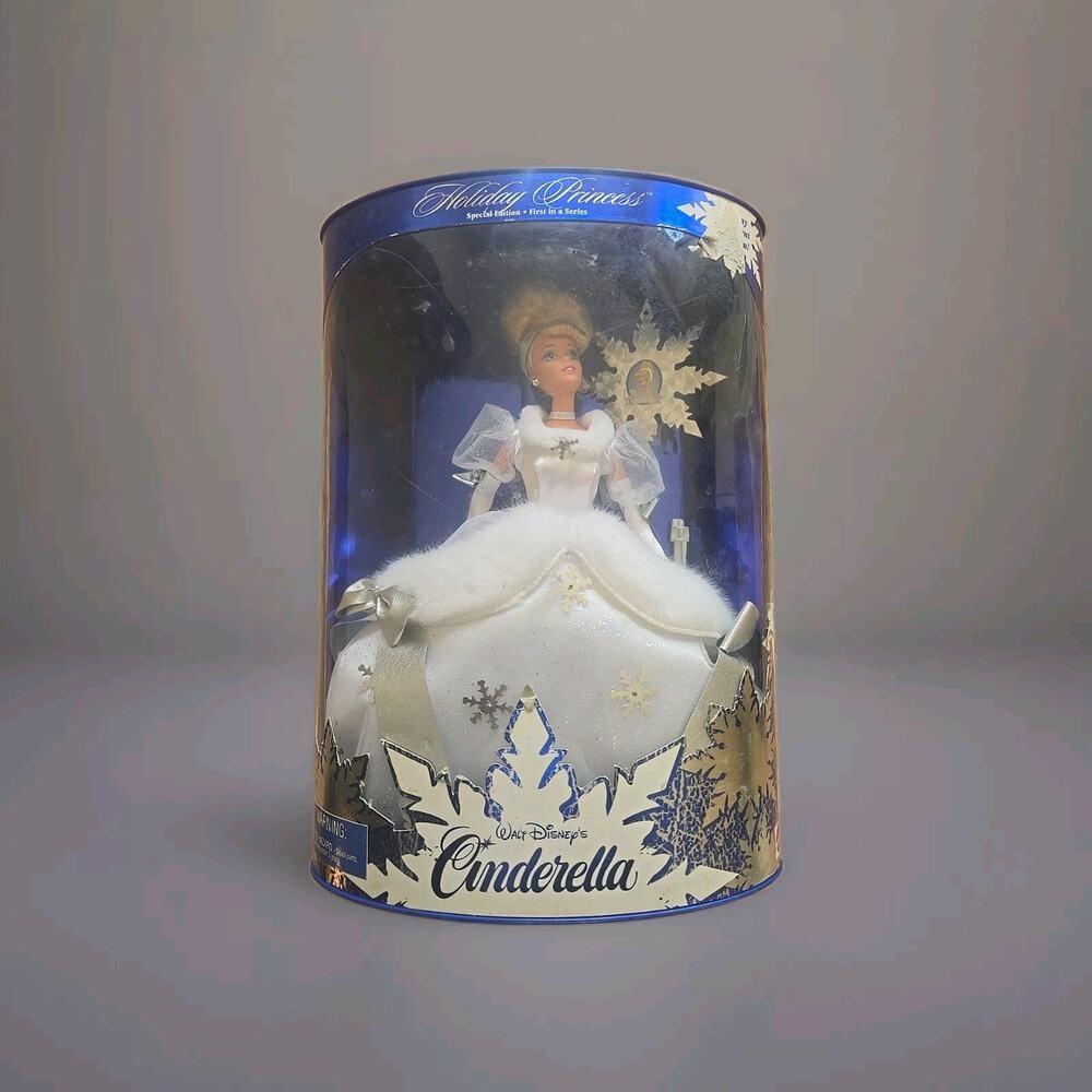 1996 Mattel - Holiday Princess - Walt Disney's Cinderella Barbie